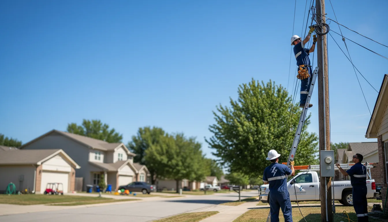 Residential electrician providing installation services in Newhope, AR